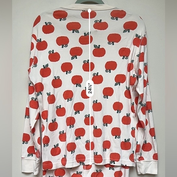 Hanna Andersson Pajama Top Pumpkin Print Size Medium - Picture 8 of 8